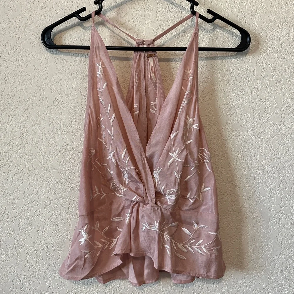 NWT Free People cherry embroidered top XS - Picture 13 of 14